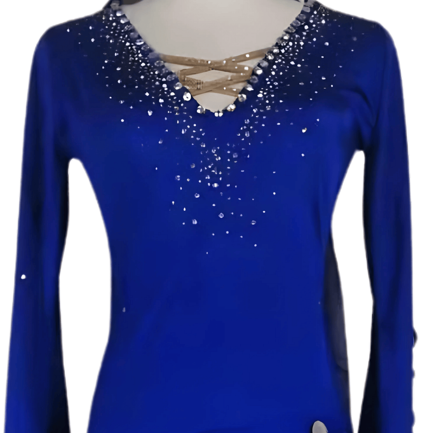 ABUMA - Custom Royal Blue Baladi Dress with Sequin Accents