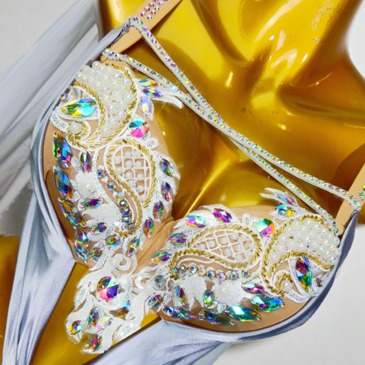 Showcasing high-end Egyptian belly dance costumes with ornate designs. Shop luxurious Badla sets, intricate bra and belt sets, and elaborately decorated outfits. Ideal for performances, our preBaladi and Saidi dancewear collection with traditional Egyptian belly dance outfits. Shop Balady costumes, Saidy costumes, folk dance costumes, oriental dance wear, & professional attire. Find Baladi dresses, Saidi gallabiyahs in a range of styles, sizes, & fabrics ideal for dance practice & performance, free shipping