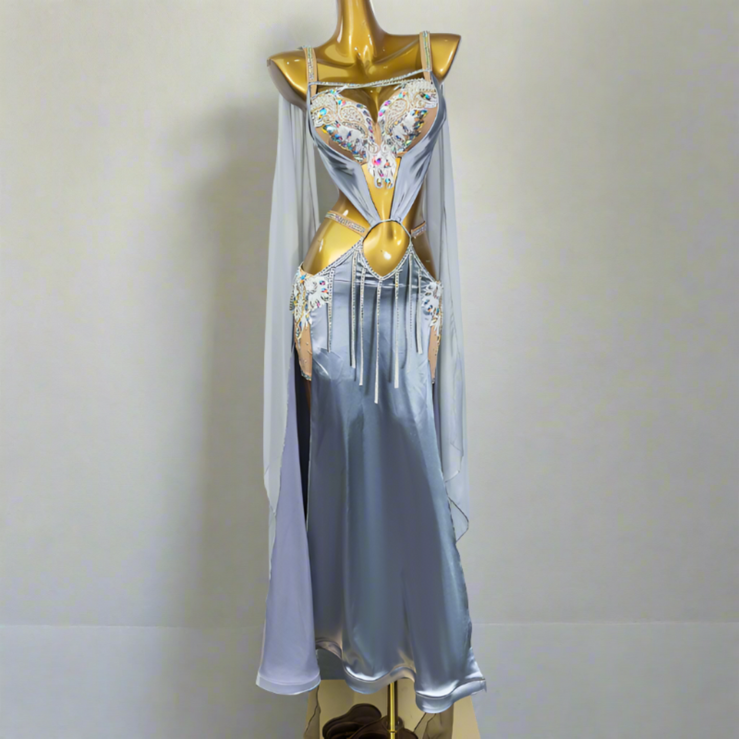 Showcasing high-end Egyptian belly dance costumes with ornate designs. Shop luxurious Badla sets, intricate bra and belt sets, and elaborately decorated outfits. Ideal for performances, our preBaladi and Saidi dancewear collection with traditional Egyptian belly dance outfits. Shop Balady costumes, Saidy costumes, folk dance costumes, oriental dance wear, & professional attire. Find Baladi dresses, Saidi gallabiyahs in a range of styles, sizes, & fabrics ideal for dance practice & performance, free shipping