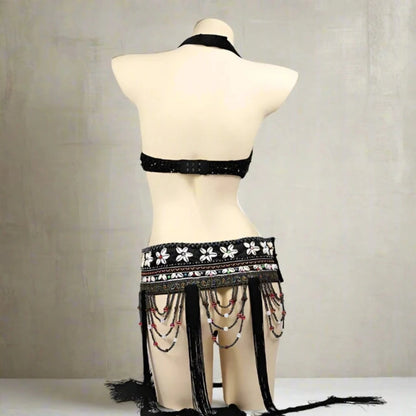 Shop Tribal/Fusion belly dancewear, including ATS (American Tribal Style) belly dance costumes, tribal bras, fusion belts, tribal skirts, cholis, and tribal tops. Discover unique tribal fusion sets, ATS dance outfits, tribal dancewear, fusion costumes, and modern tribal belly dancewear for performances