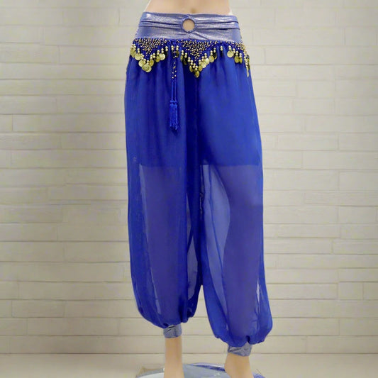 Shop our dance pants collection featuring a variety of styles for belly dance practice and performances. Find comfortable and versatile options including harem pants, yoga pants, and stretch pants. Our selection offers different cuts, colors, and fabrics designed for movement, layering, and a perfect fit for every dancer