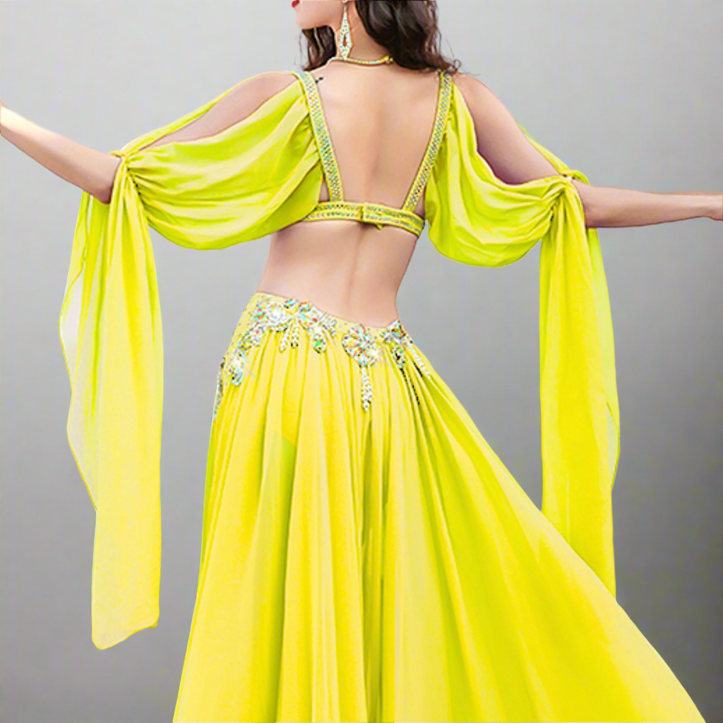 Showcasing high-end Egyptian belly dance costumes with ornate designs. Shop luxurious Badla sets, intricate bra and belt sets, and elaborately decorated outfits. Ideal for performances, our premium collection features exquisite detailing, rich fabrics, and elegant styles for a stunning stage presence