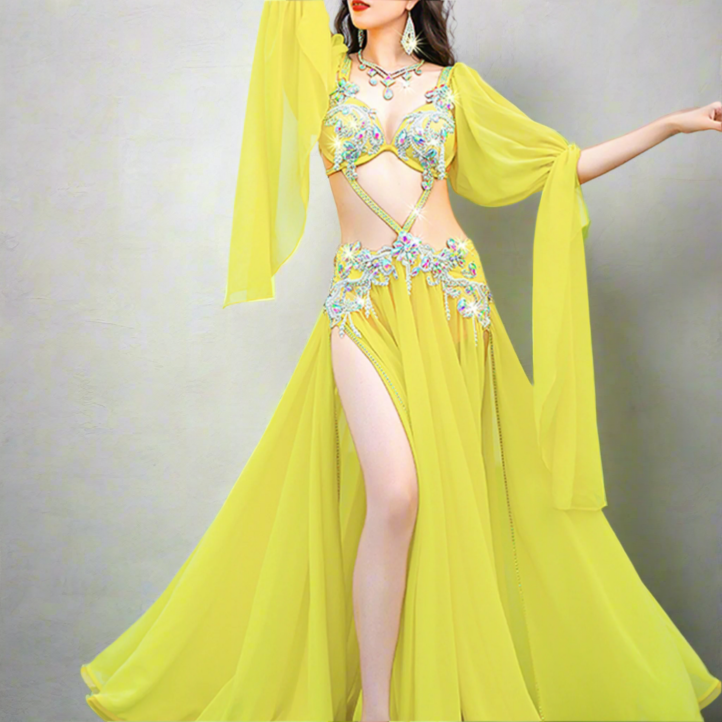 Showcasing high-end Egyptian belly dance costumes with ornate designs. Shop luxurious Badla sets, intricate bra and belt sets, and elaborately decorated outfits. Ideal for performances, our premium collection features exquisite detailing, rich fabrics, and elegant styles for a stunning stage presence