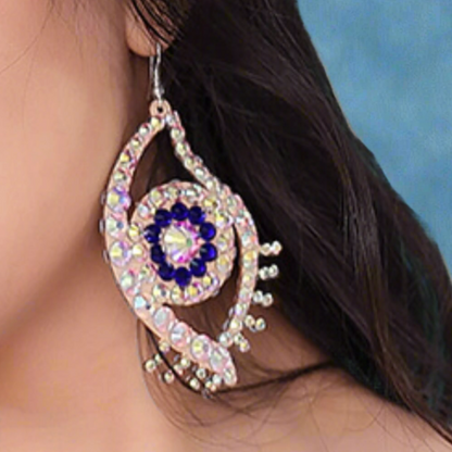 AYN evil eye belly dance performance earrings