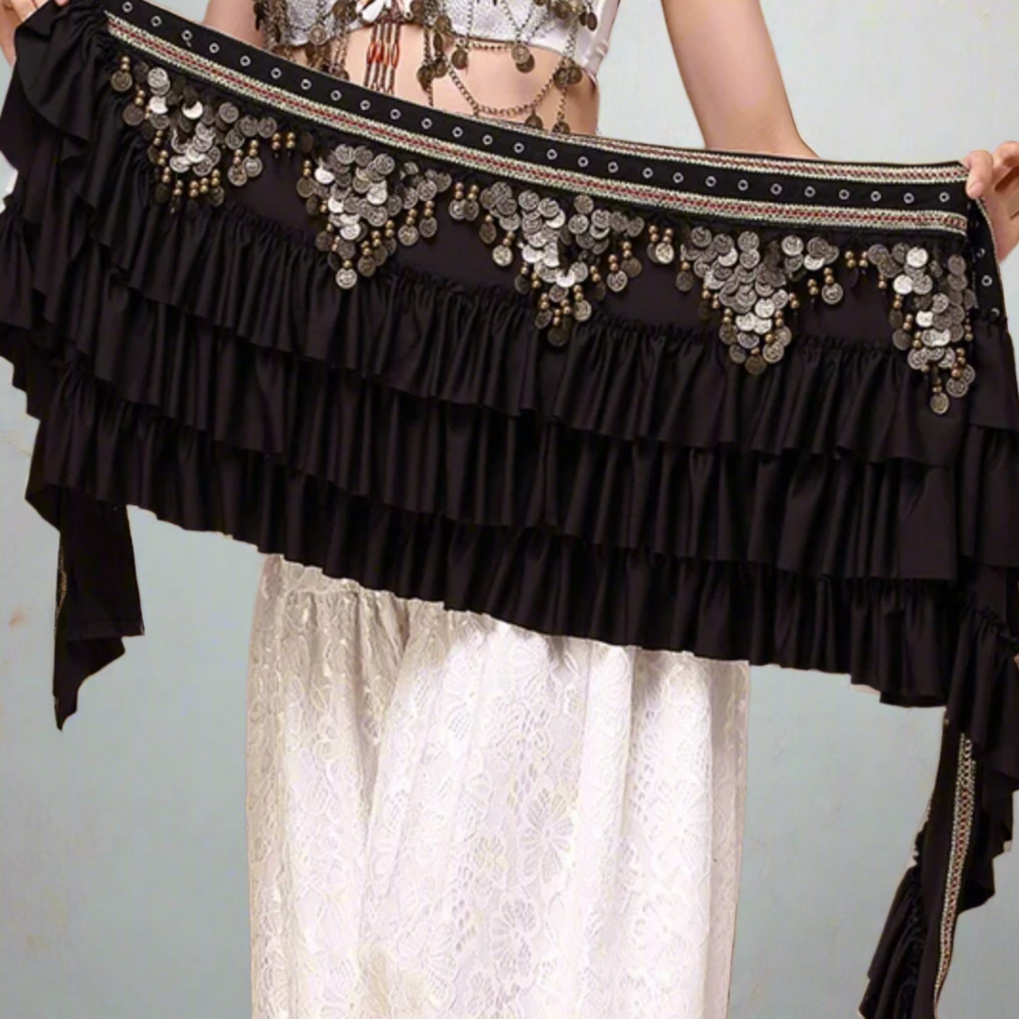 Shop our hip scarf & shawl, featuring belly dance hip scarves, tribal coin belts, fringe hip belts, and dance shawls. Find vibrant hip wraps, embellished shawls, and decorative dance scarves. Perfect for practice and performances, we offer a variety of styles and colors to enhance your belly dance outfits free shipping