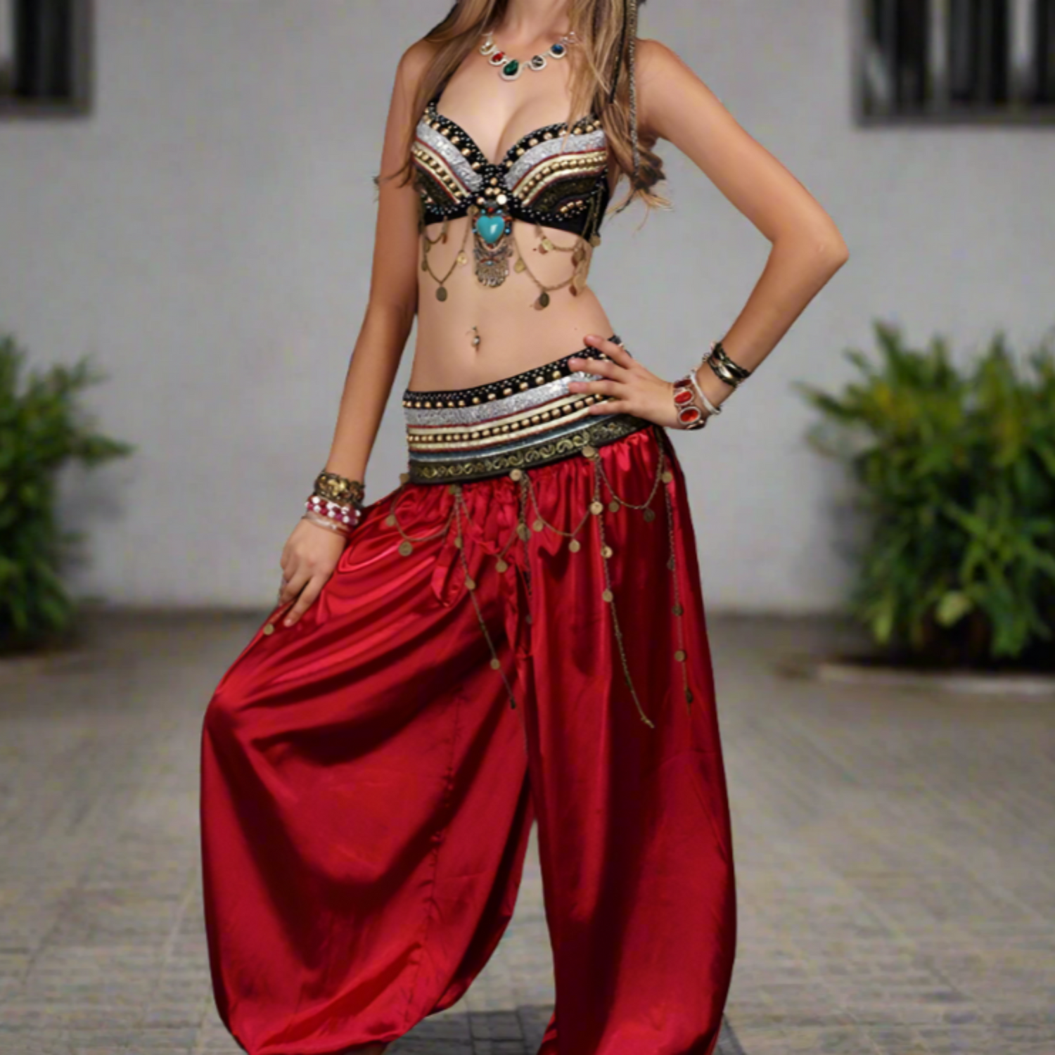 Shop Tribal/Fusion belly dancewear, including ATS (American Tribal Style) belly dance costumes, tribal bras, fusion belts, tribal skirts, cholis, and tribal tops. Discover unique tribal fusion sets, ATS dance outfits, tribal dancewear, fusion costumes, and modern tribal belly dancewear for performances