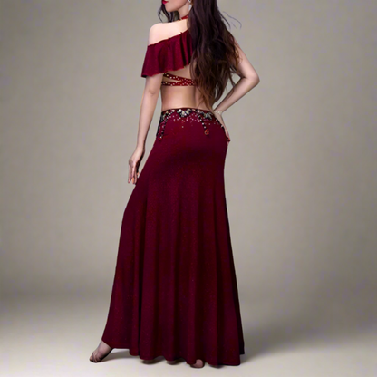 Showcasing high-end Egyptian belly dance costumes with ornate designs. Shop luxurious Badla sets, intricate bra and belt sets, and elaborately decorated outfits. Ideal for performances, our preBaladi and Saidi dancewear collection with traditional Egyptian belly dance outfits. Shop Balady costumes, Saidy costumes, folk dance costumes, oriental dance wear, & professional attire. Find Baladi dresses, Saidi gallabiyahs in a range of styles, sizes, & fabrics ideal for dance practice & performance, free shipping