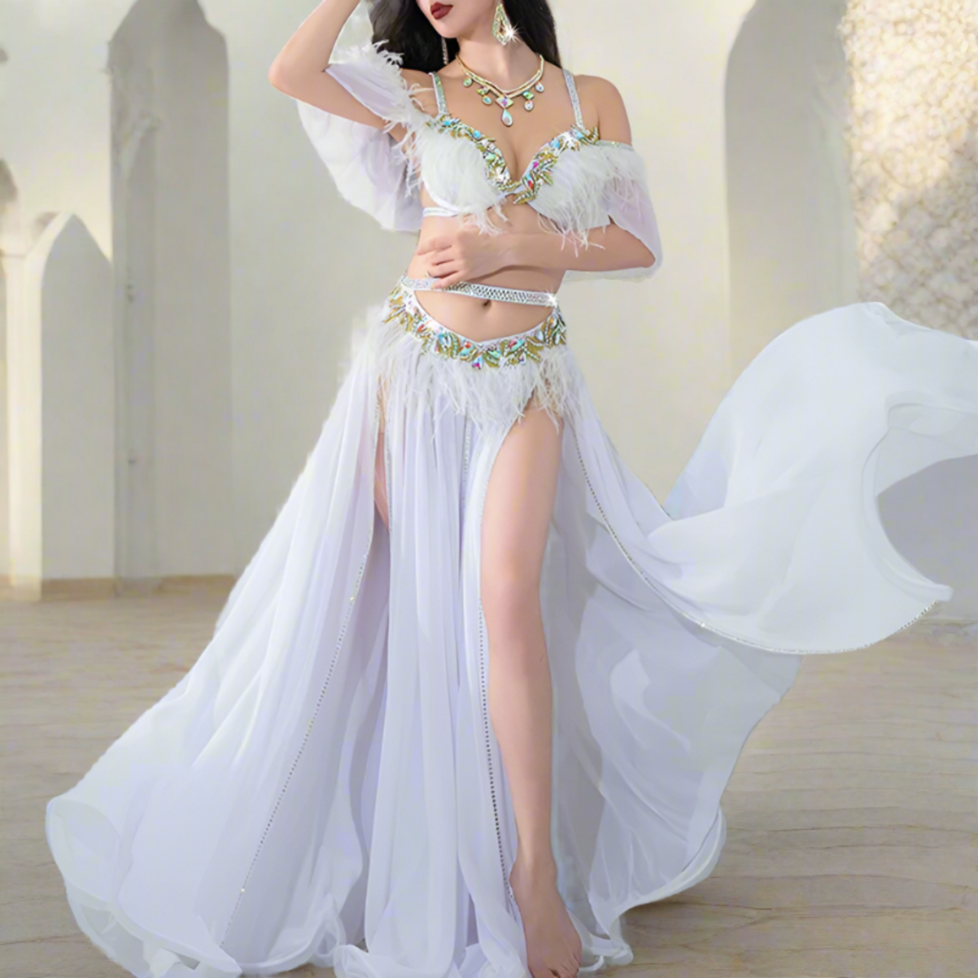 white_badla_belly_dance_costum